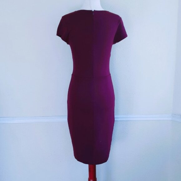 NEW Italian Plum Midi Bodycon Dress Small by Bar III - Picture 4 of 10